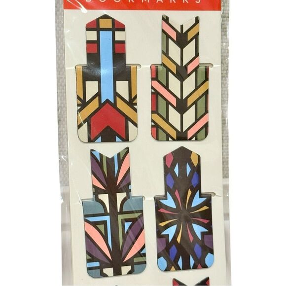 Frank Lloyd Wright Designs Galison Set of 6 Colorful Magnetic Bookmarks. NEW. - Picture 3 of 8